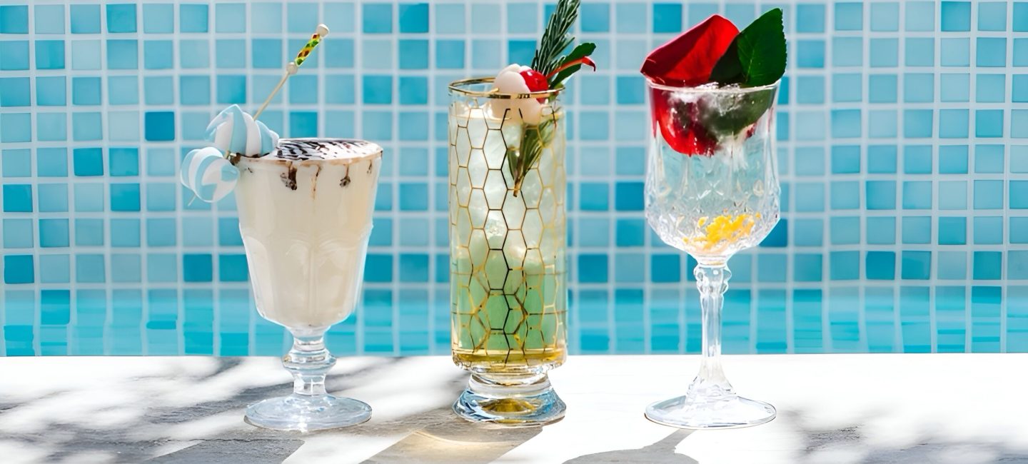 Doyen Group building interior photo outside pool drinks