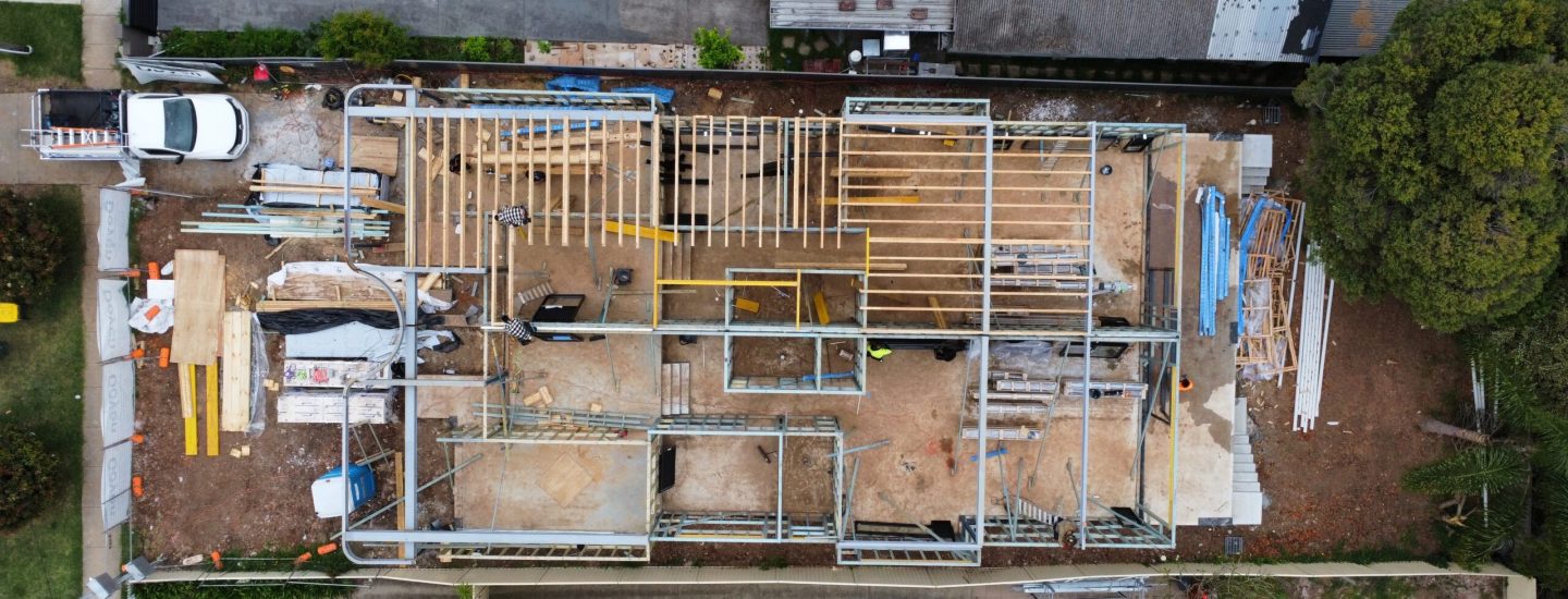 Doyen Group project building project drone view